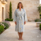 Hamam Bademantel Damen Santorini XXXL Blue