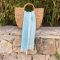 Hamamtuch Saunatuch Breton  Turquoise