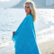 Hamam Strandtuch Flowerbomb Turquoise