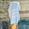 Hamamtuch Saunatuch Travel size 3 Light Blue