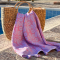Hamamtuch Saunatuch Daisy Lilac - Fuchsia