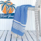 Hamamtuch Saunatuch Plaj Classic Blue