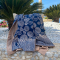 Batik Strandtuch Aztec Blue