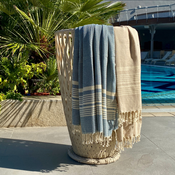 Hamamtuch Saunatuch Plaj Beige