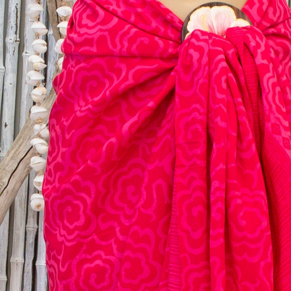 Batik Pareo met Gesp Salty Hair