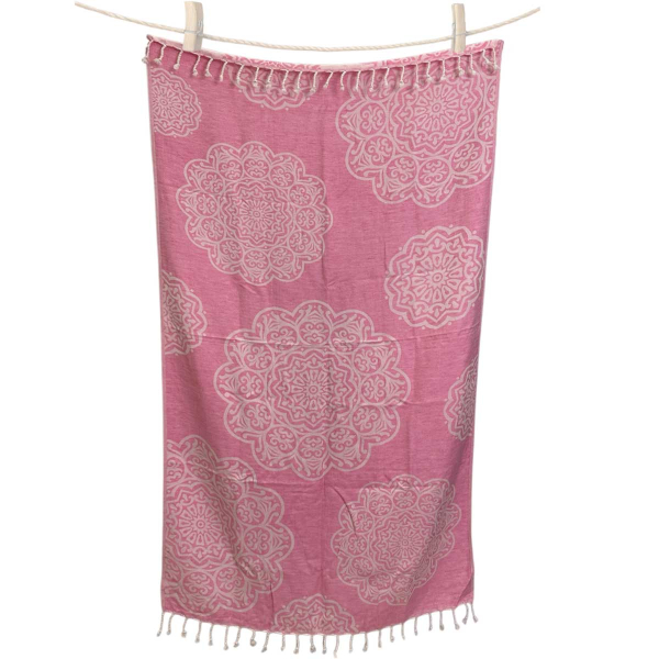 Hamamtuch Saunatuch Hamamtuch Set Stripe Pink