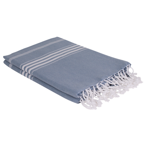 Hamamtuch Saunatuch Ottomania extra lang  Jeans blau