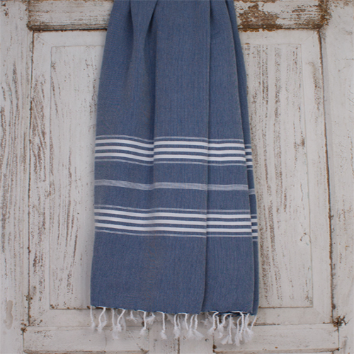 Hamamtuch Saunatuch Ottomania extra lang  Marine blau