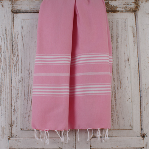 Hamamtuch Saunatuch Ottomania extra lang  Sorbet rosa