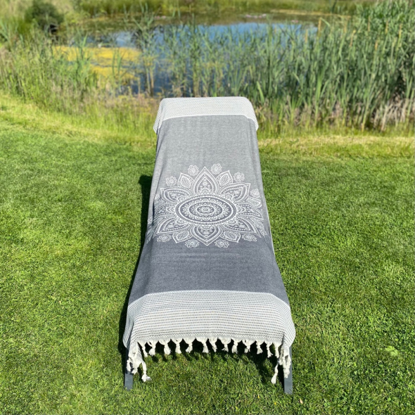Hamamtuch Boho Black Beauty frontside
