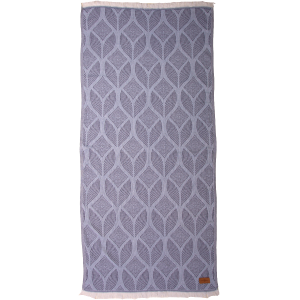 Hamamtuch Saunatuch Botanic Art Blue -Lavender