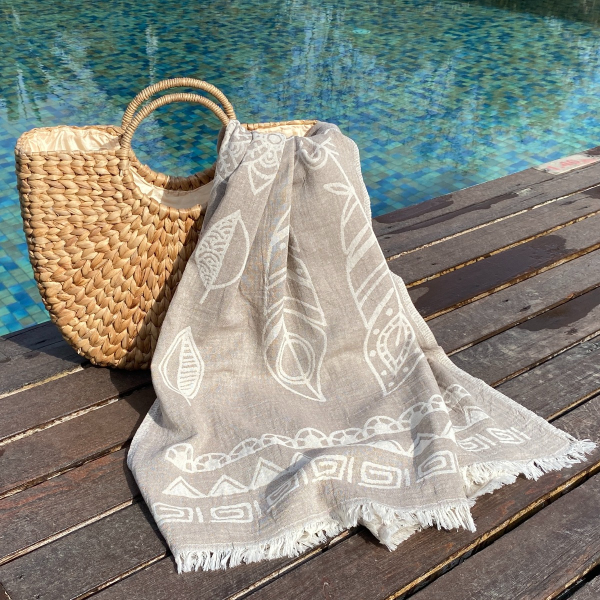 Hamamtuch Saunatuch Dreamcatcher Beige