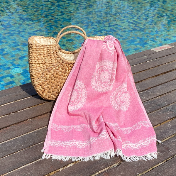 Hamamtuch Saunatuch Bohemia Pink