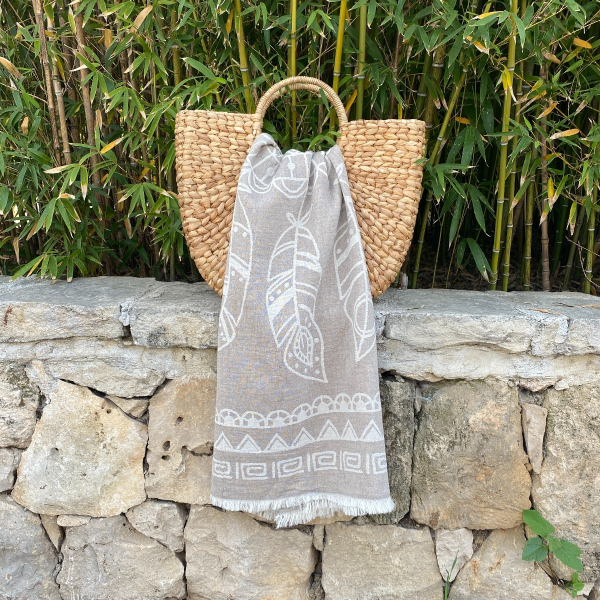 Hamamtuch Saunatuch Dreamcatcher Beige