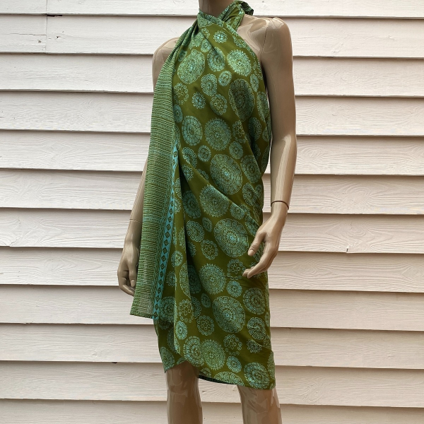 Pareo Batik Pareo mit Gesp Aztec Turquoise