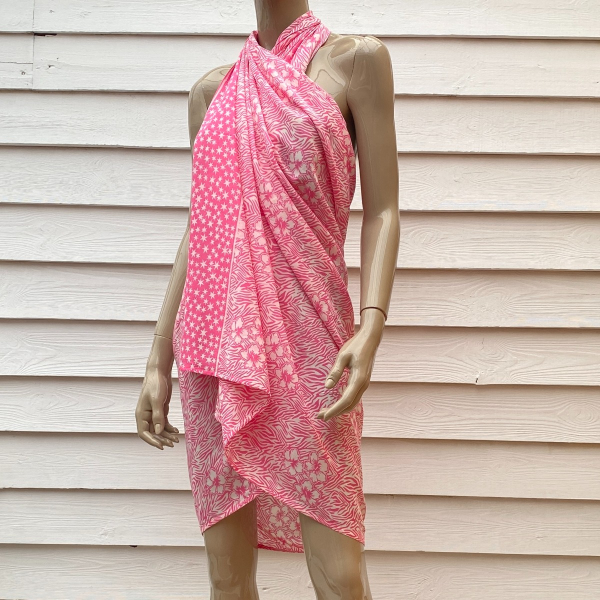 Pareo Batik Pareo mit Gesp Zebra Pink