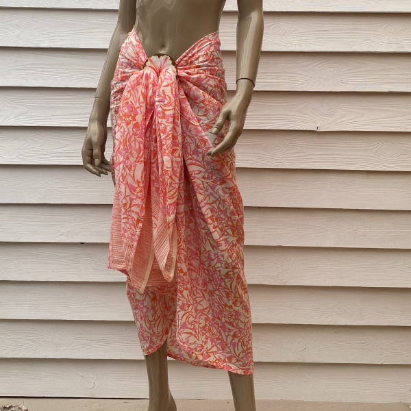 Pareo Batik Pareo mit Gesp Pink Lady