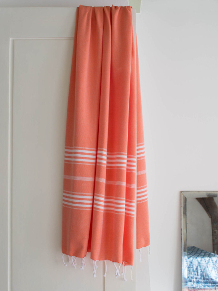 Hamamtuch Saunatuch Ottomania extra lang  Orange