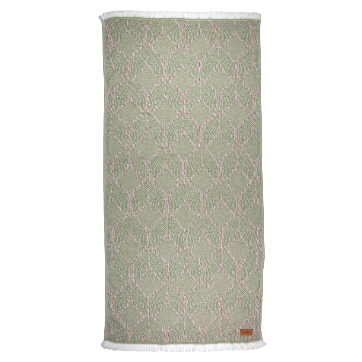 hamamdoek, Hamamtuch, Hammam towel, serviette de hammam Botanic Art Taupoe Green
