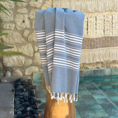 Hamamtuch Saunatuch Travel  Dark Blue