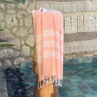Hamamtuch Saunatuch Travel  Peach