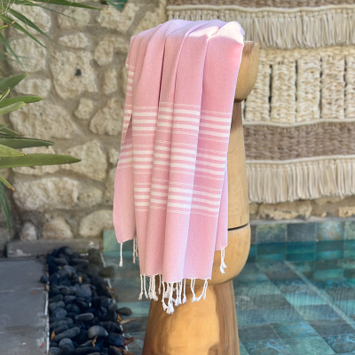Hamamtuch Saunatuch Travel  Light Pink