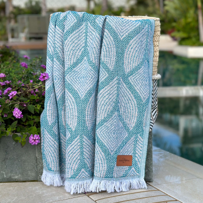 Hamamtuch Saunatuch
Botanic Art
Petrol-Taupe