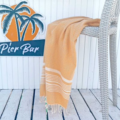 Hamamtuch Saunatuch Plaj Mustard