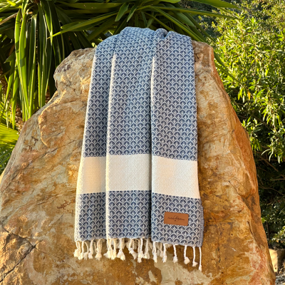 Hamamtuch Saunatuch Peacock Blue