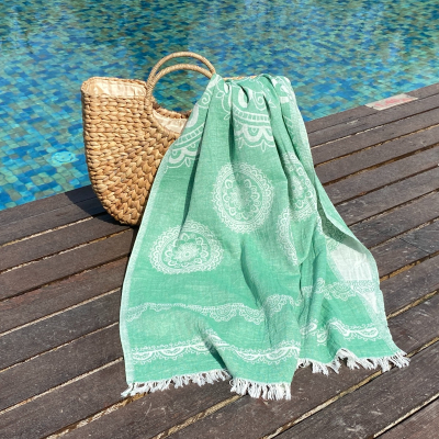 Hamamtuch Saunatuch Bohemia Green