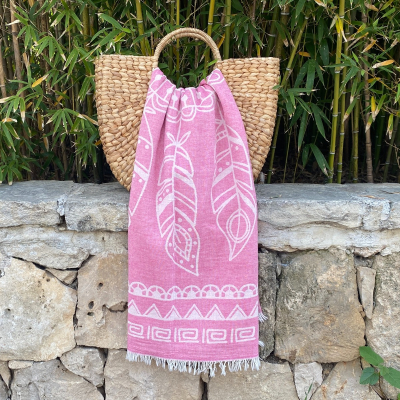Hamamtuch Saunatuch Dreamcatcher Pink