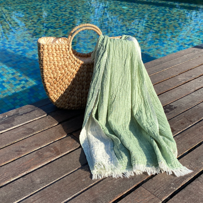Hamamtuch Saunatuch
Muslin 
Pistache green