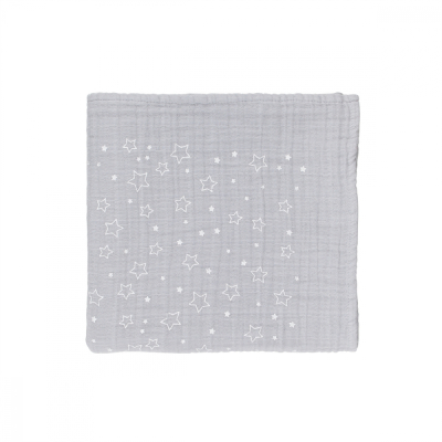 
Baby Muslin "Star" Grey
