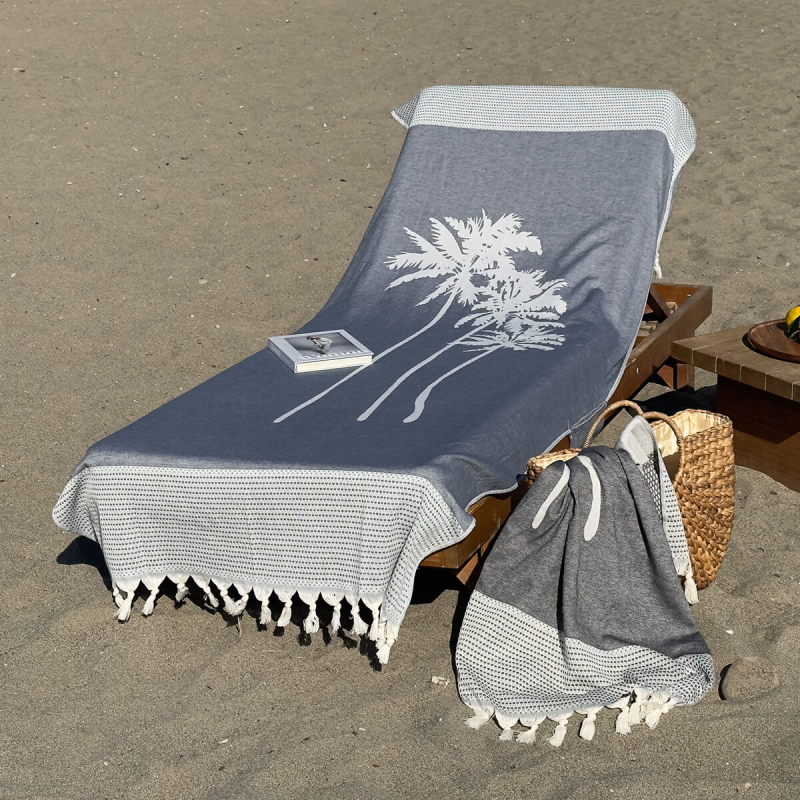 Beachbed Cover
Three Palms
Navy Blue