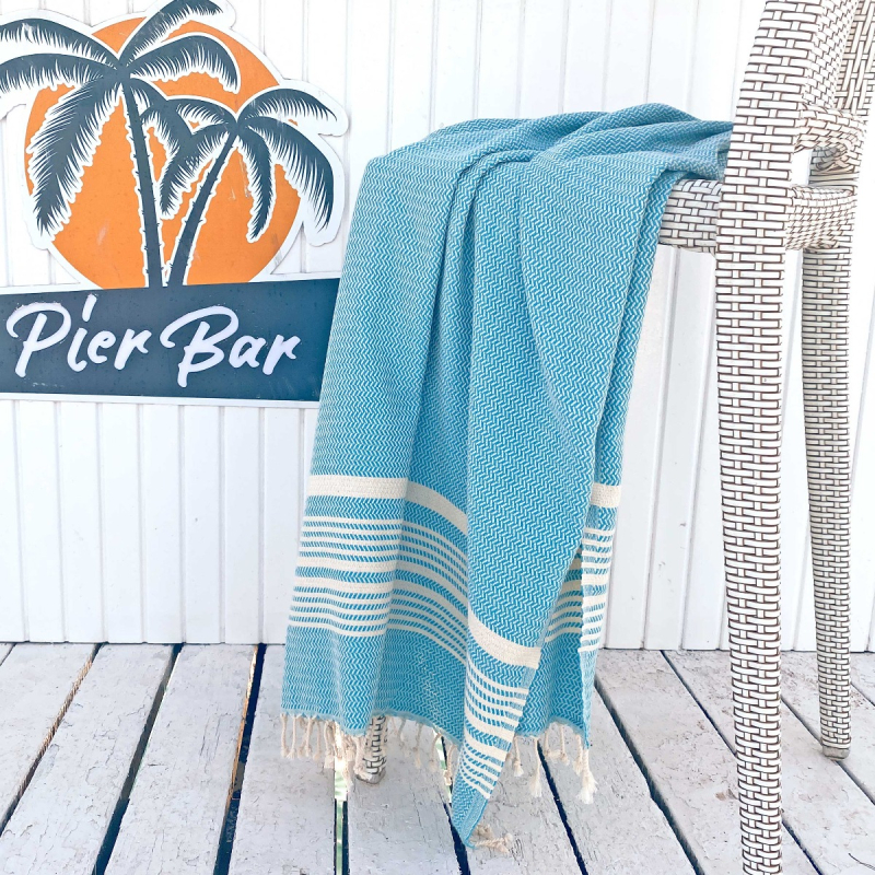 Hamamtuch Saunatuch Plaj Powder Blue