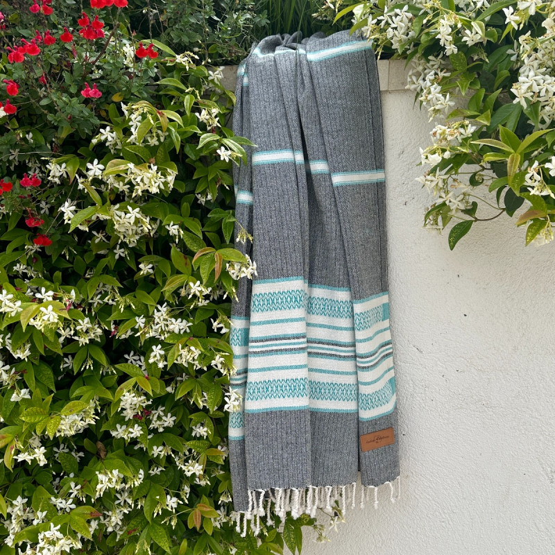 Hamamtuch Saunatuch
Sea Me 
Black-Turquoise