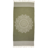hamamdoek boho chive green frontside